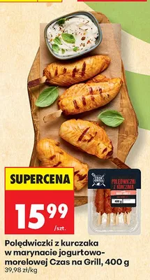 Polędwiczki z kurczaka w marynacie jogurtowo-morelowej Czas na Grill promocja w Biedronka