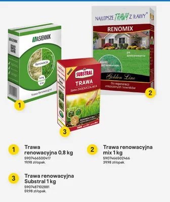 Trawa renowacyjna Substral 1kg promocja w Castorama