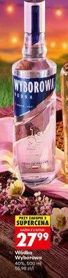Wódka Wyborowa 40% promocja w Biedronka