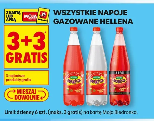 Napoje gazowane Hellena promocja w Biedronka