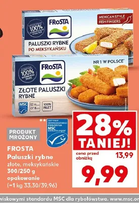 Złote paluszki rybne Frosta promocja w Kaufland