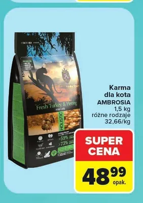 Karma dla kota Ambrosia promocja w Carrefour Market