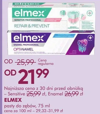 Pasty do zębów ELMEX Sensitive, Enamel pasty do zębów promocja w Makro