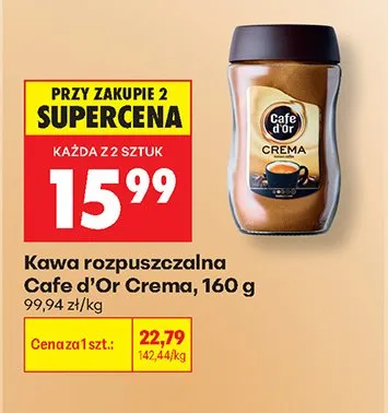 Kawa rozpuszczalna Cafe d'Or Crema promocja w Biedronka