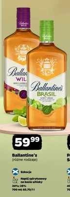 Napój spirytusowy na bazie whisky Ballantine's Wild promocja w Netto