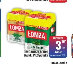 Piwo Łomża promocja w Tomi Markt