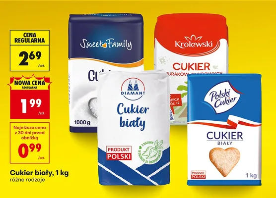 Cukier pudrowy buraczanych promocja w Biedronka