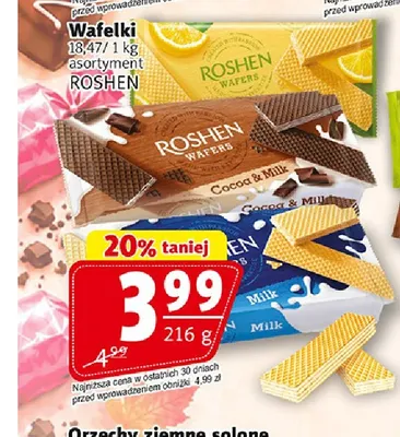 Wafelki Roshen promocja w Prim Market