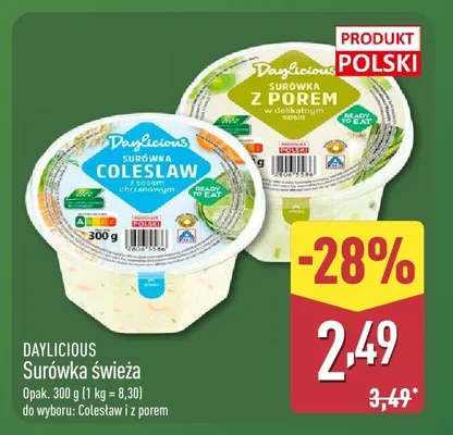 Surówka świeża Coleslaw, z porem promocja w Aldi