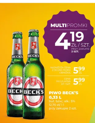 Piwo Beck's promocja w Duży Ben