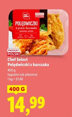 Polędwiczki z kurczaka łagodne promocja w Lidl