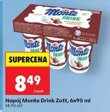 Napój Drink Zott promocja w Biedronka