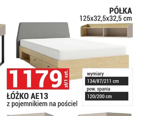 Łóżko Alessio AE13 promocja w Merkury Market