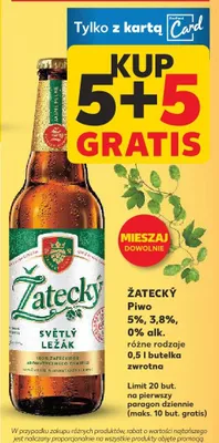 Piwo 5% 3,8% 0% alk. różne rodzaje  promocja w Kaufland