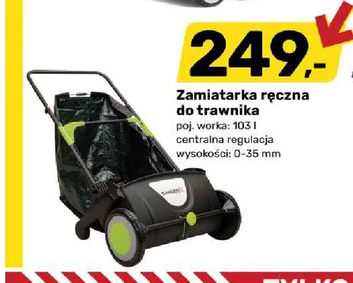Zamiatarka ręczna do trawnika promocja w Bricomarche