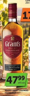 Whisky Grant's Blended promocja w Groszek
