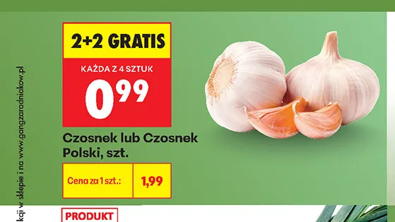 Czosnek polski promocja w Biedronka
