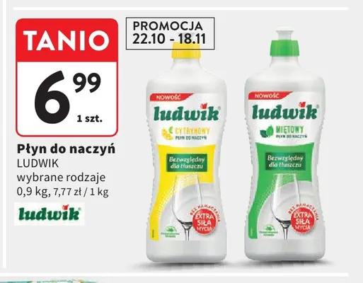 Płyn do naczyń cytrynowy Ludwik promocja w Intermarche