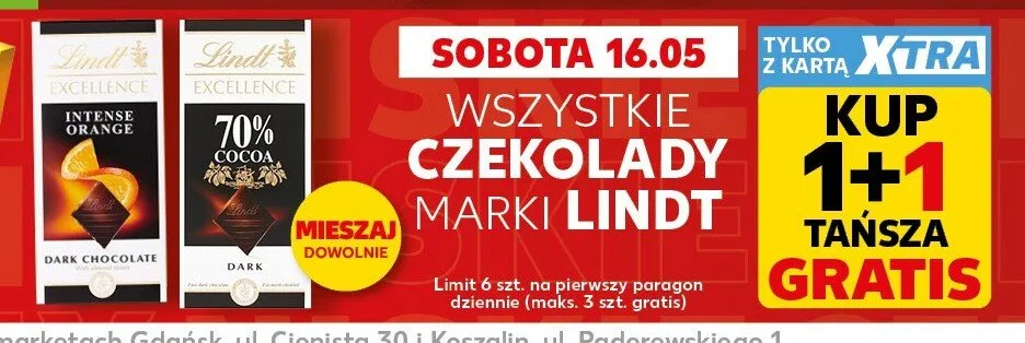 Czekolada LINDT Excellence Intense Orange promocja w Kaufland
