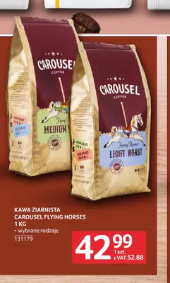Kawa ziarnista Carousel Flying Horses Light Roast promocja w Selgros