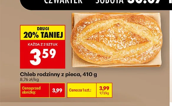 Chleb rodzinny z pieca promocja w Biedronka