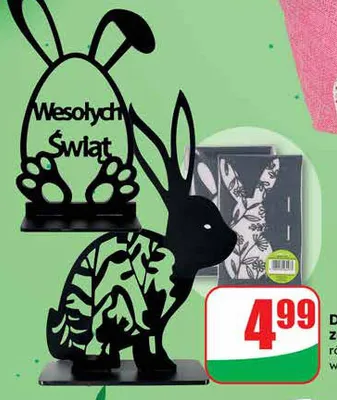Dekoracja akrylowa zając promocja w Dino