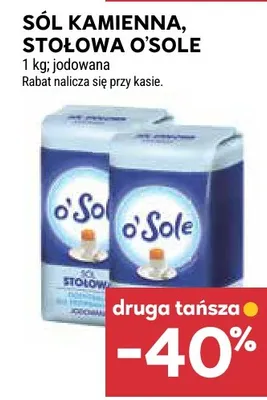 Sól kamienna jodowana O'Sole promocja w Stokrotka