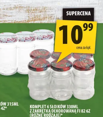 Słoiki 330 ml 6-pak promocja w Arhelan