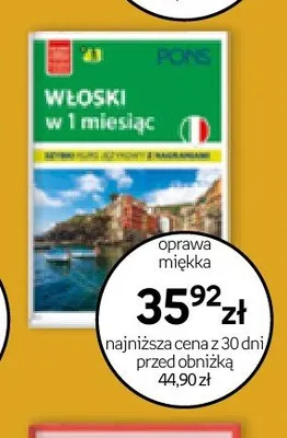 Książka Włoski w 1 miesiąc oprawa miękka promocja w Empik