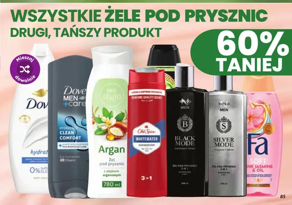 Żel pod prysznic 3 w 1 Silver Mode Natigo Men promocja w Dino