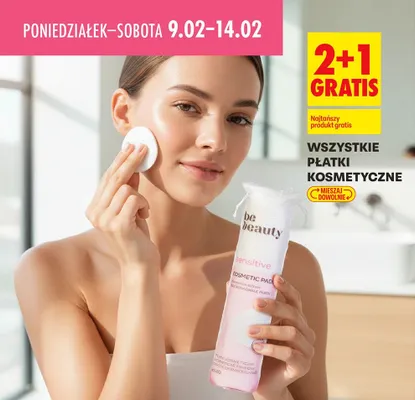 Płatki kosmetyczne, różne rodzaje 2+1 GRATIS promocja w Biedronka