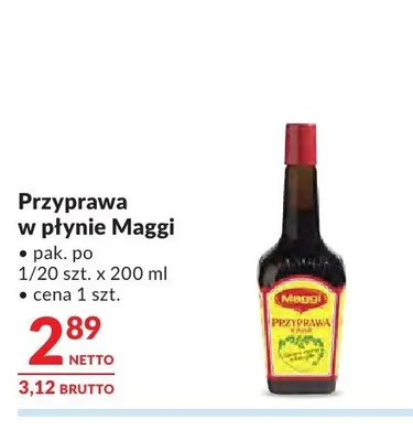 Przyprawa w płynie Maggi promocja w Makro