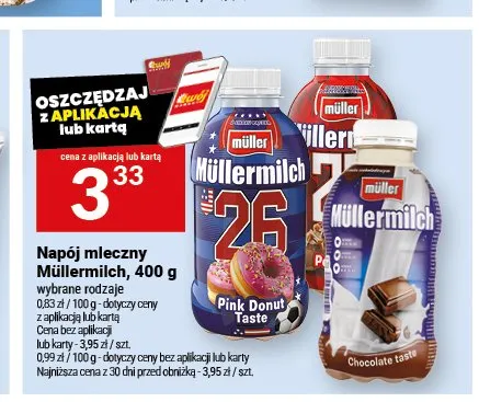 Napój mleczny Müllermilch Pink Donut Taste promocja w Twój Market
