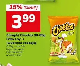 Chrupki Cheetos 80-85g Frito Lay`s (wybrane rodzaje) promocja w Hitpol