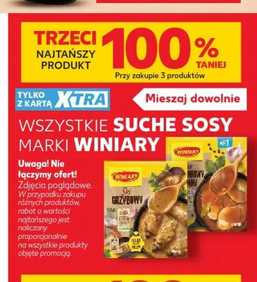 Sos grzybowy Winiary promocja w Kaufland