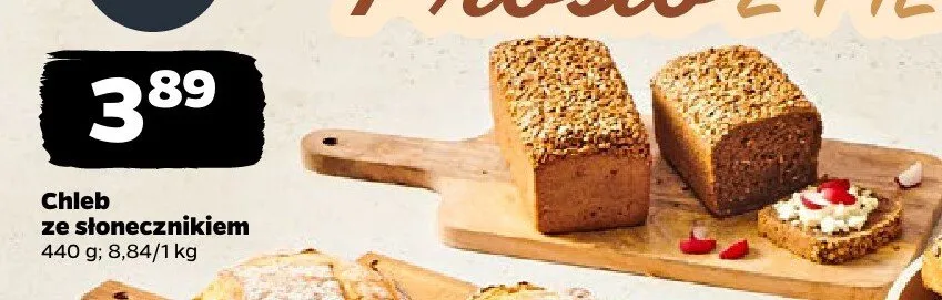 Chleb ze słonecznikiem promocja w Netto