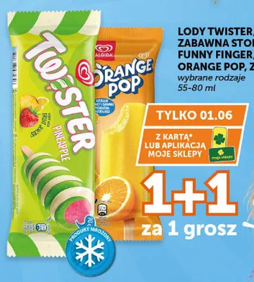 Lody Algida Zabawna Stopa promocja w Groszek