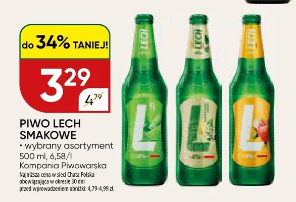Piwo Lech smakowe promocja w Chata Polska