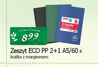 Zeszyt Eco PP A5 promocja w CEZAR Delikatesy