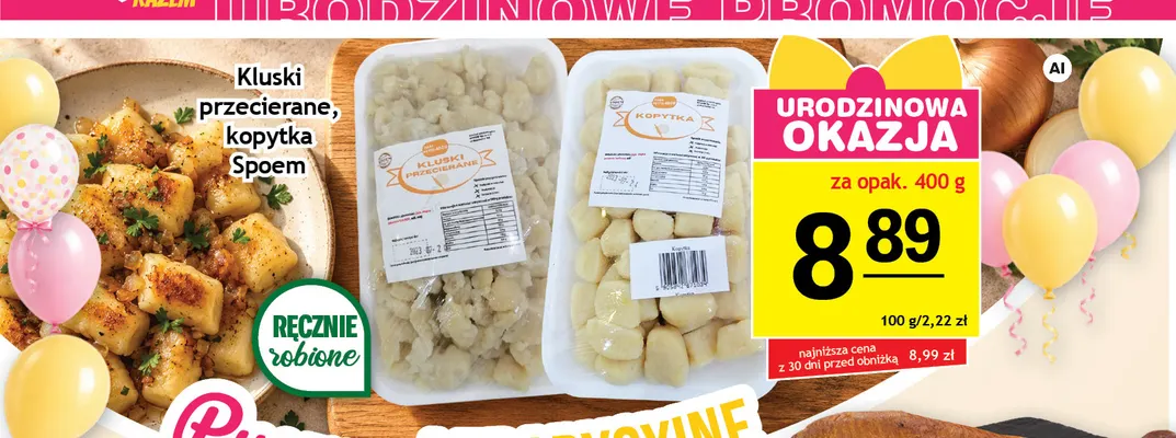 Kluski przecierane Spoem promocja w Gram Market