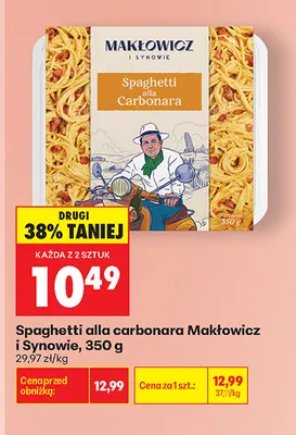 Spaghetti alla carbonara Makłowicz i Synowie promocja w Biedronka