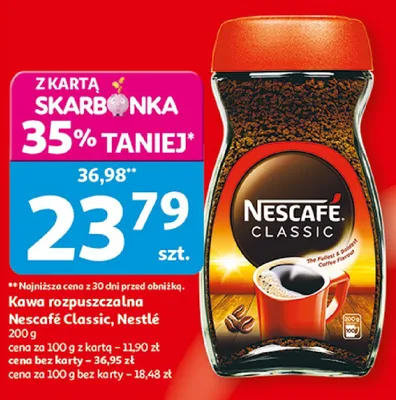 Kawa rozpuszczalna Nescafé Classic Nestlé promocja w Auchan