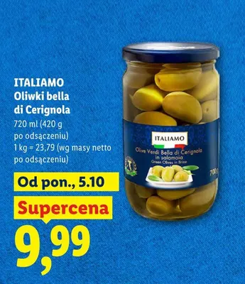 Oliwki bella di Cerignola Italiamo promocja w Lidl