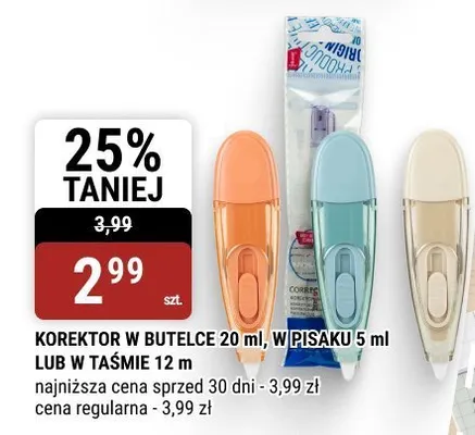 Korektor w pisaku promocja w bi1