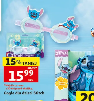 Gogle dla dzieci Stitch promocja w Auchan