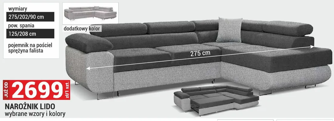 Narożnik Lido promocja w Merkury Market