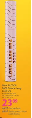 Wydłużający tusz do rzęs black MAX FACTOR 2000 Calorie Long Lash Era promocja w Hebe