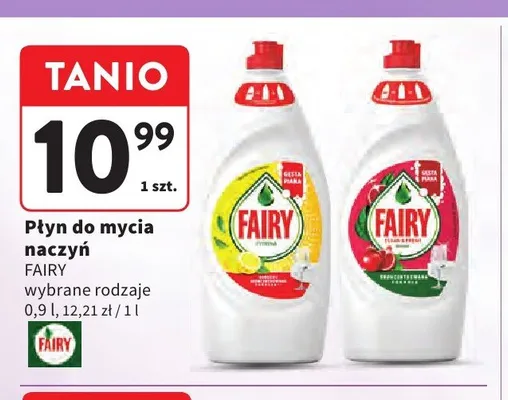 Płyn do mycia naczyń Fairy Granat promocja w Intermarche