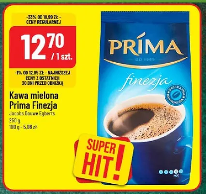 Kawa mielona Prima Finezja promocja w POLOmarket