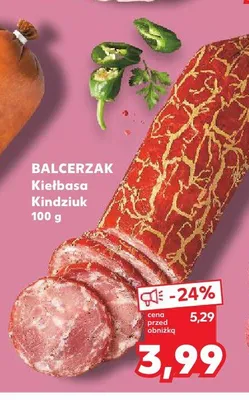 Kiełbasa Kindziuk Balcerzak promocja w Kaufland
